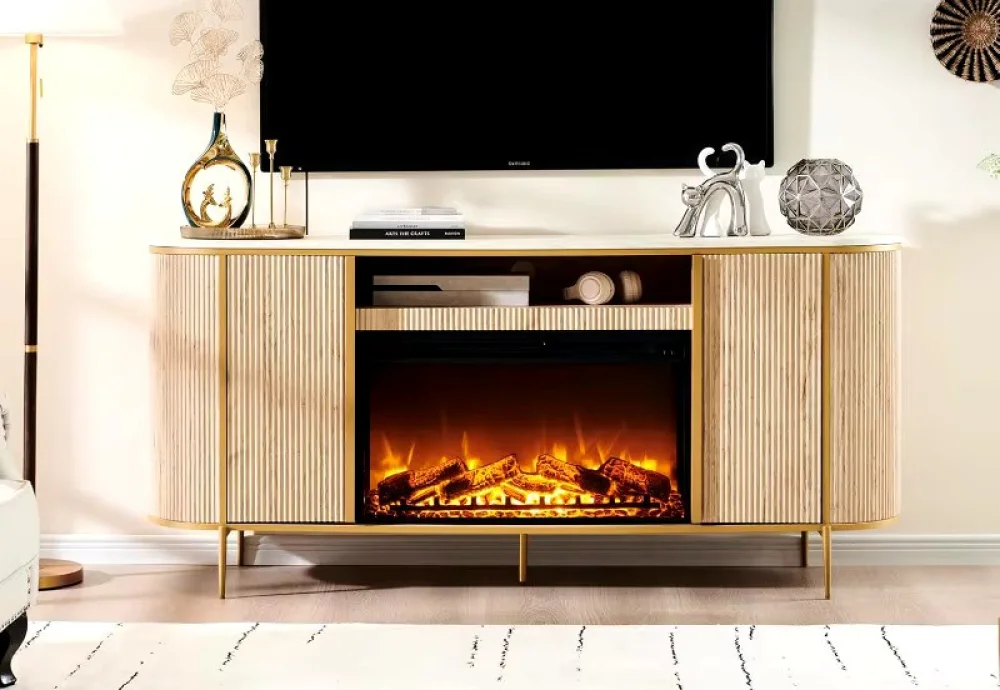 console electric fireplace